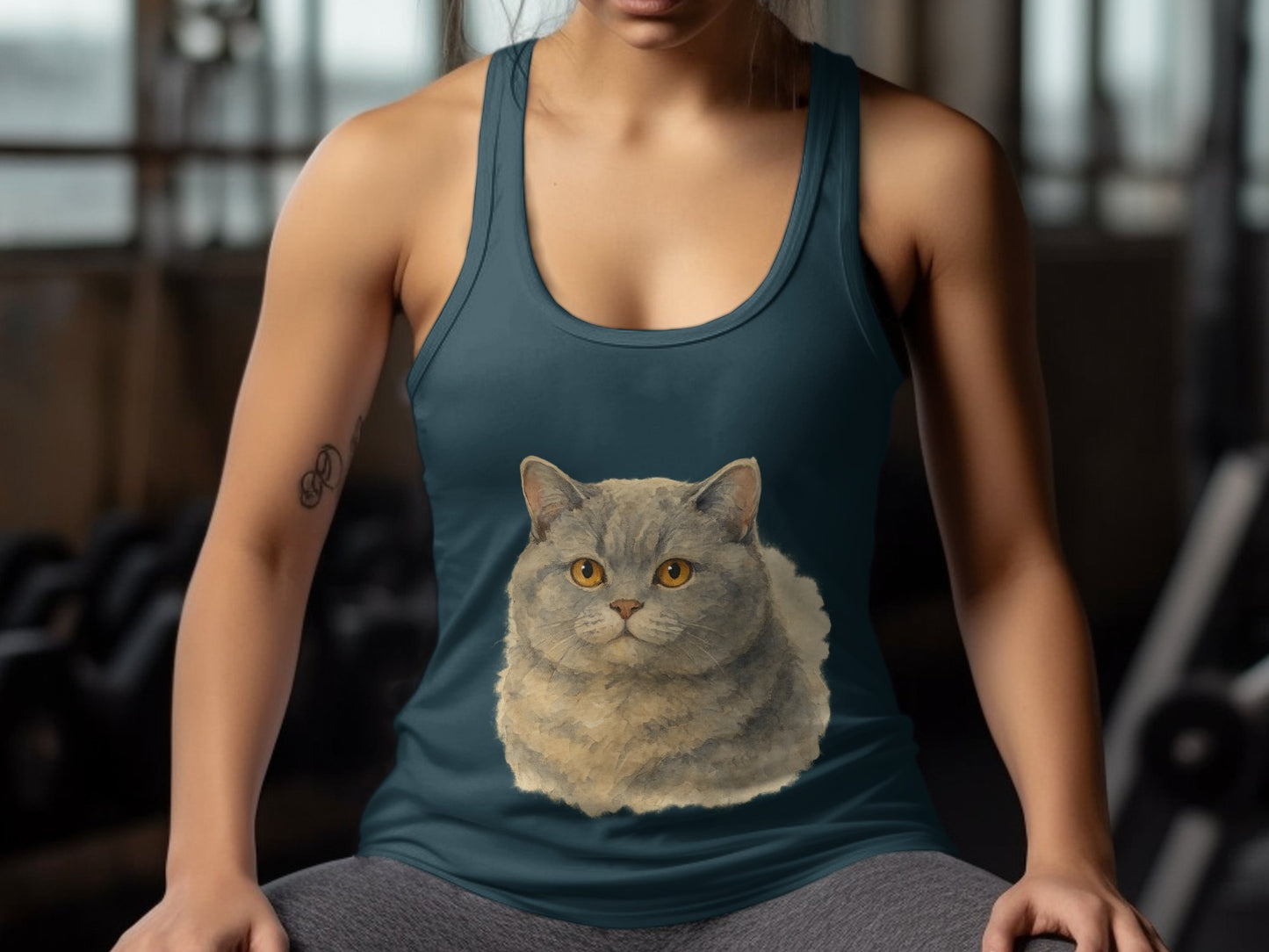 Cat Print Design for Sleeveless Tank Top product