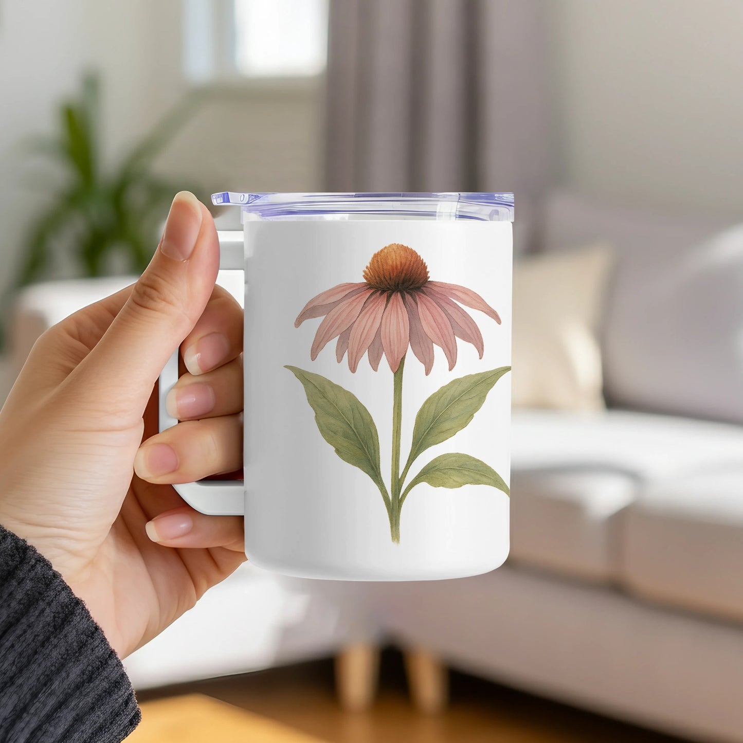 Floral Design Mug with Botanical Illustration product type