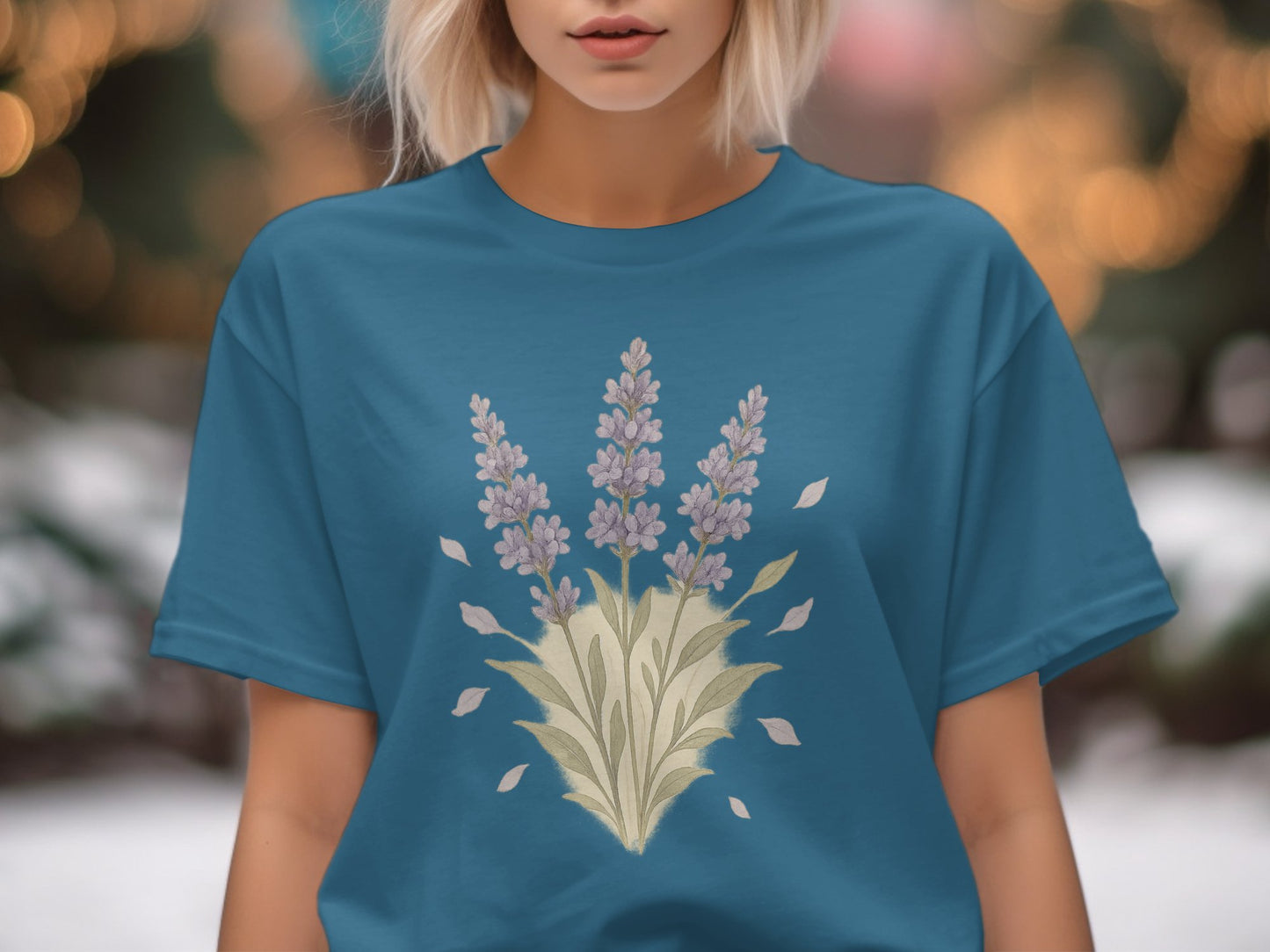 Lovely Lavender Bouquet Design T-shirt product type