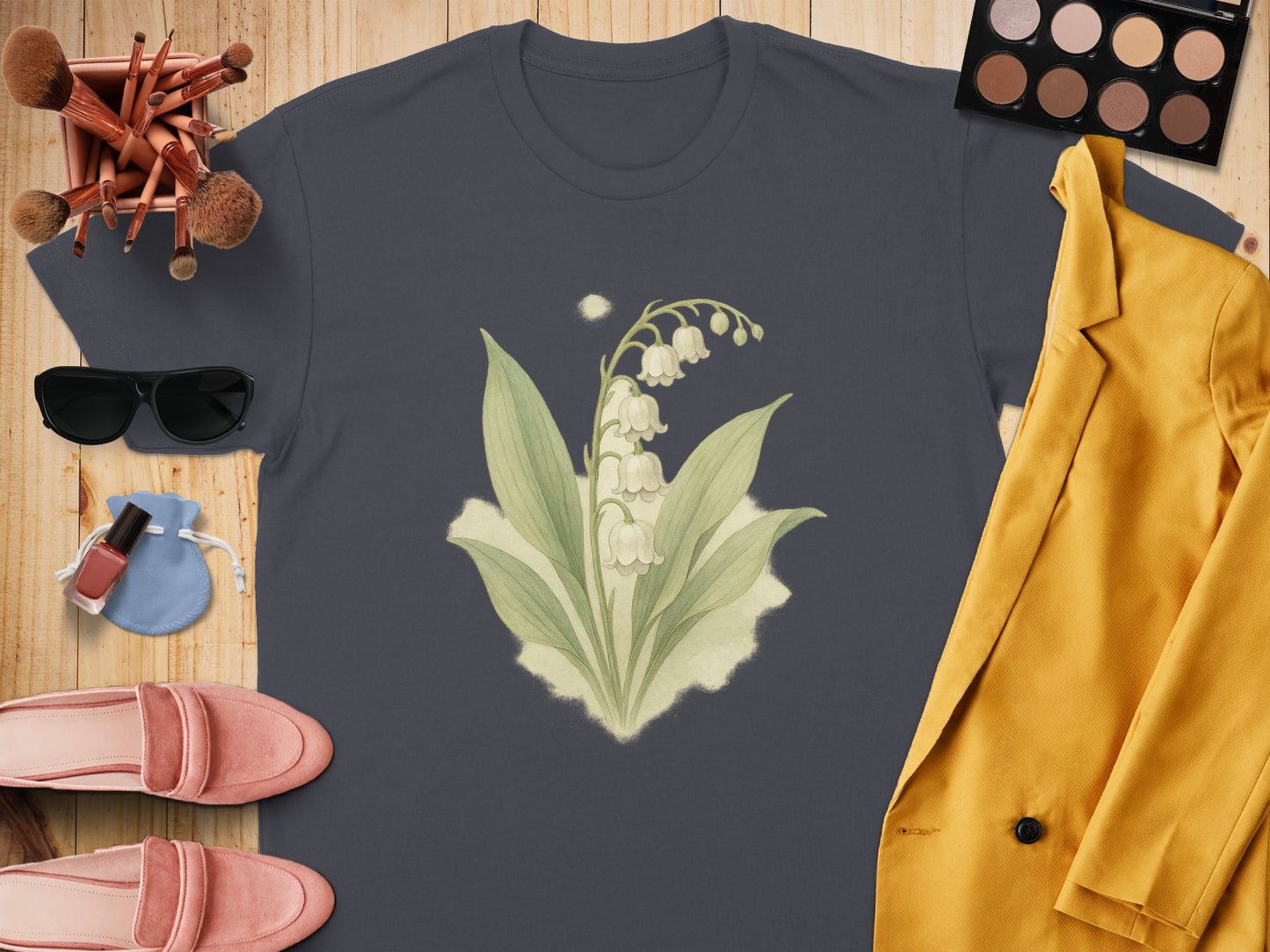 Floral Lily of the Valley Illustration Apparel product type