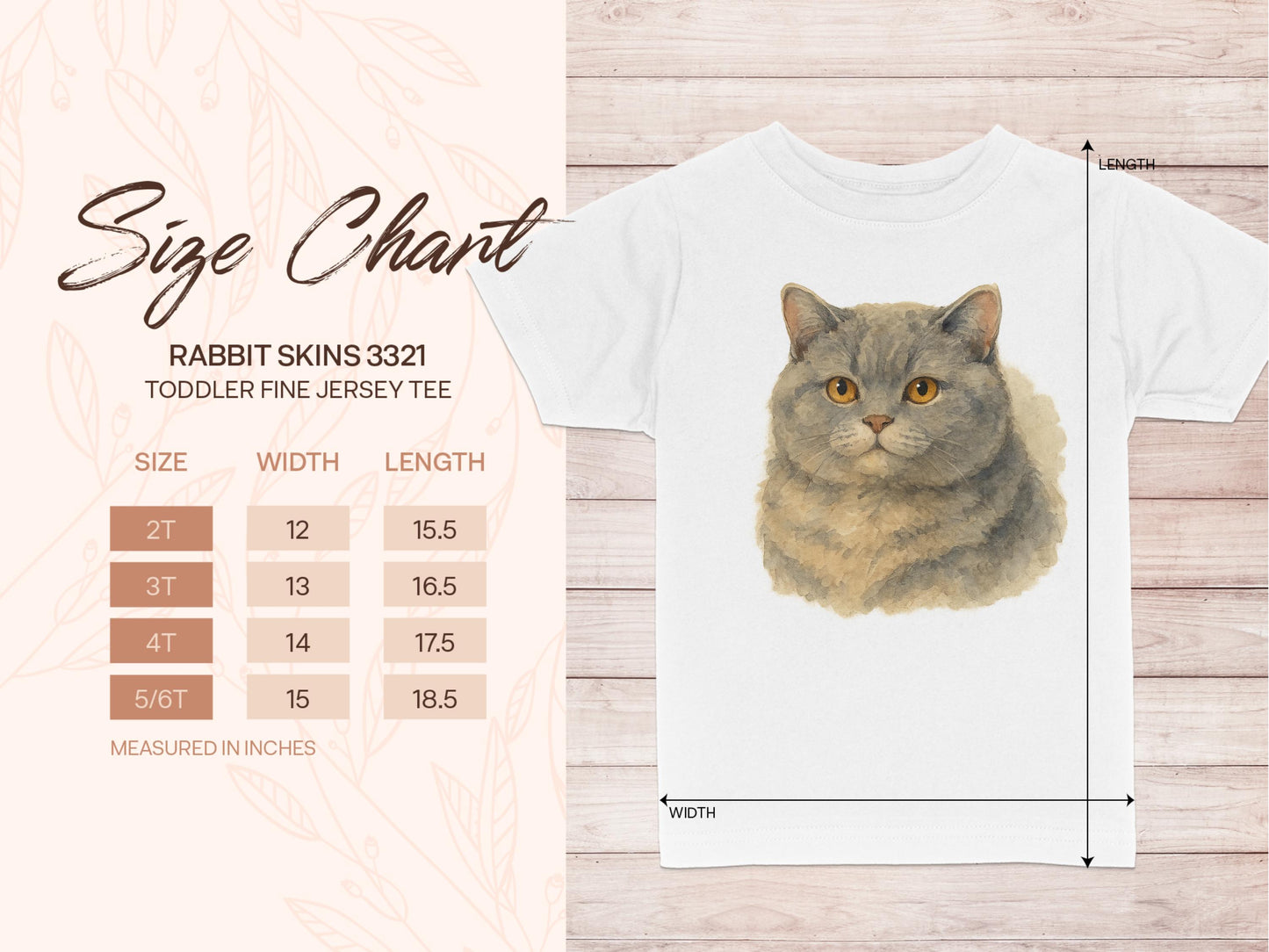 Cute Cat Print Toddler Fine Jersey Tee product type