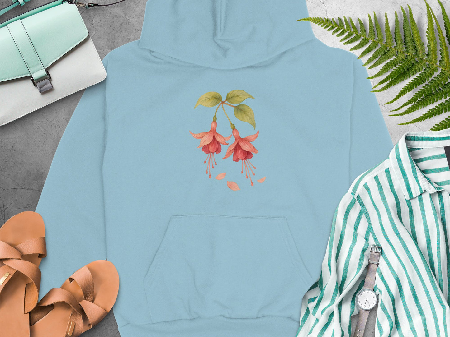 Floral Blossom Design Hooded Sweatshirt product