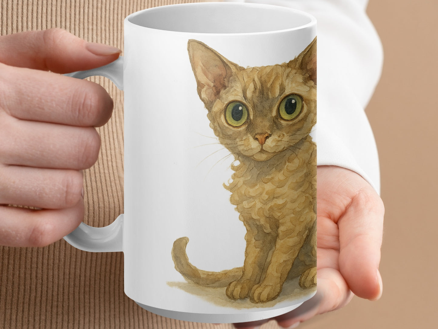 Vintage Style Cute Kitten Art Print Coffee Mug product