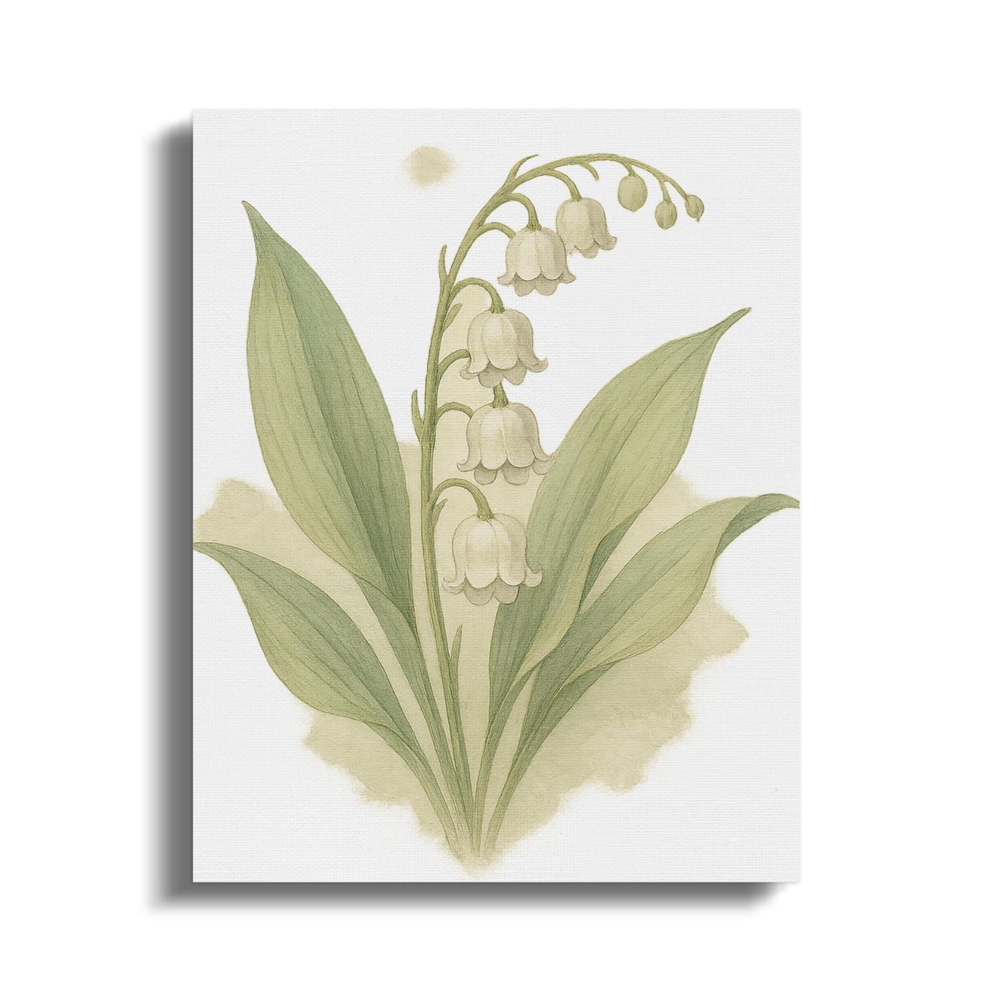 Vintage Botanical Art Print with Lily of the Valley product type