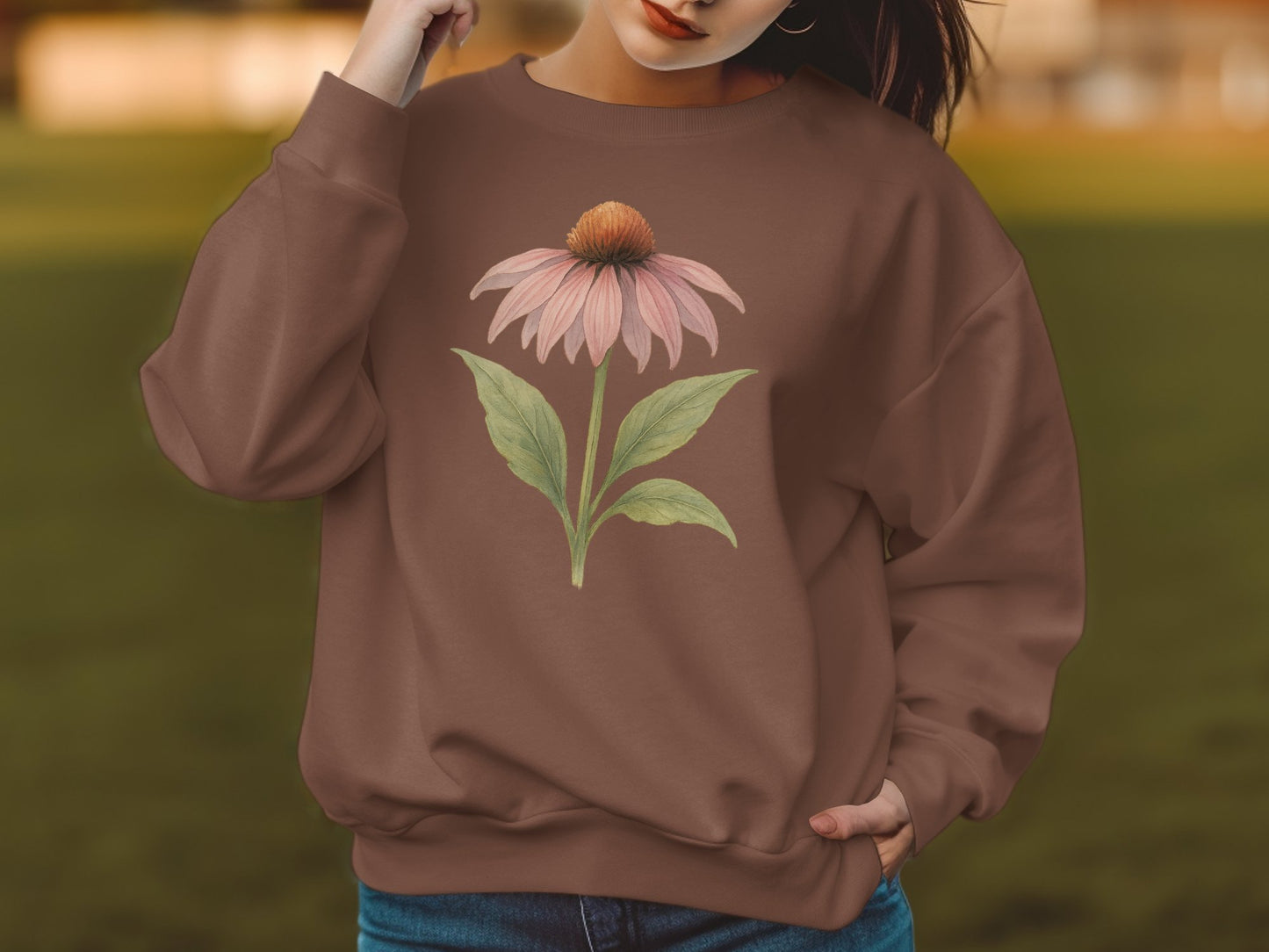 Beautiful Coneflower Graphic Sweatshirt product