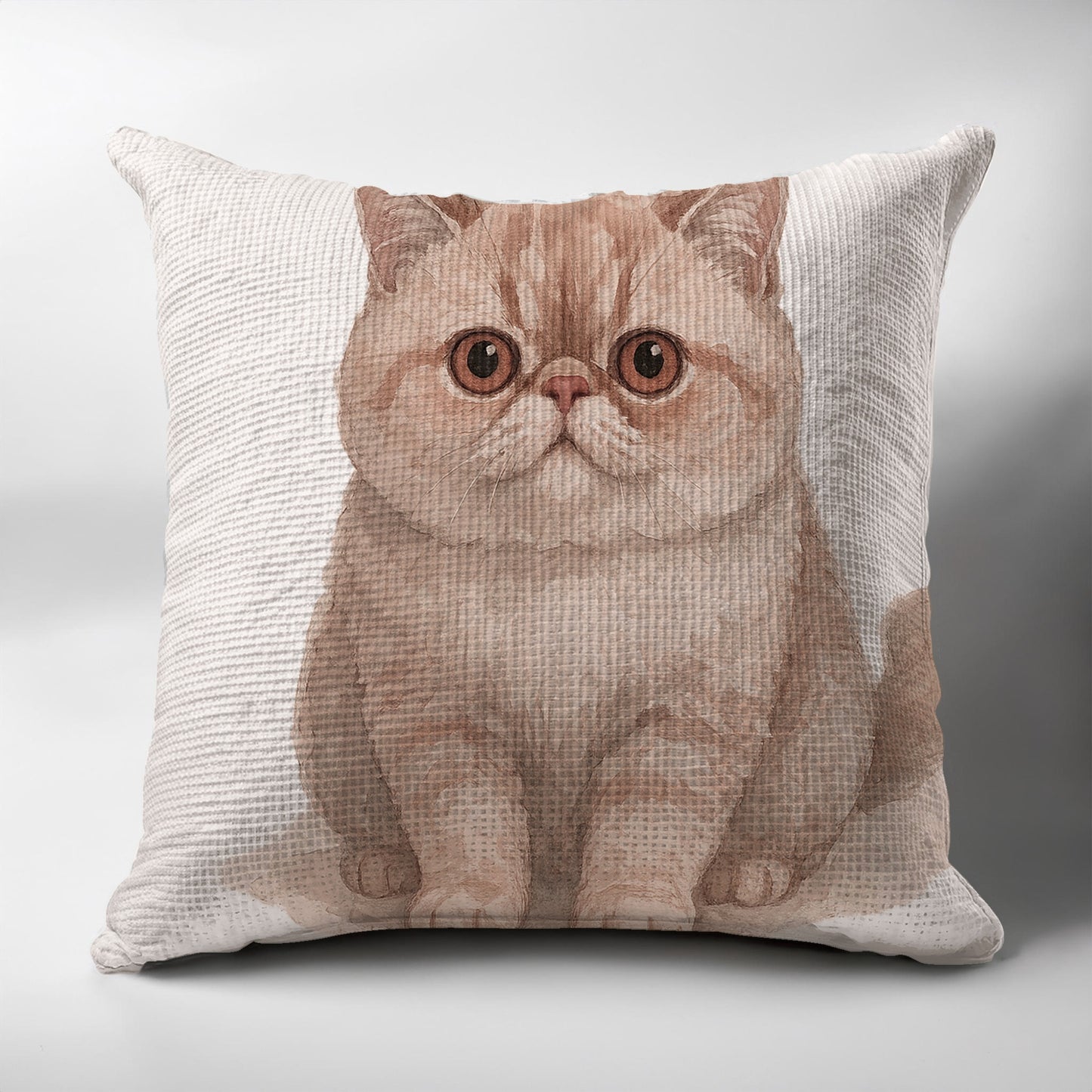 Cute Chubby Cat Print Decorative Pillow product type