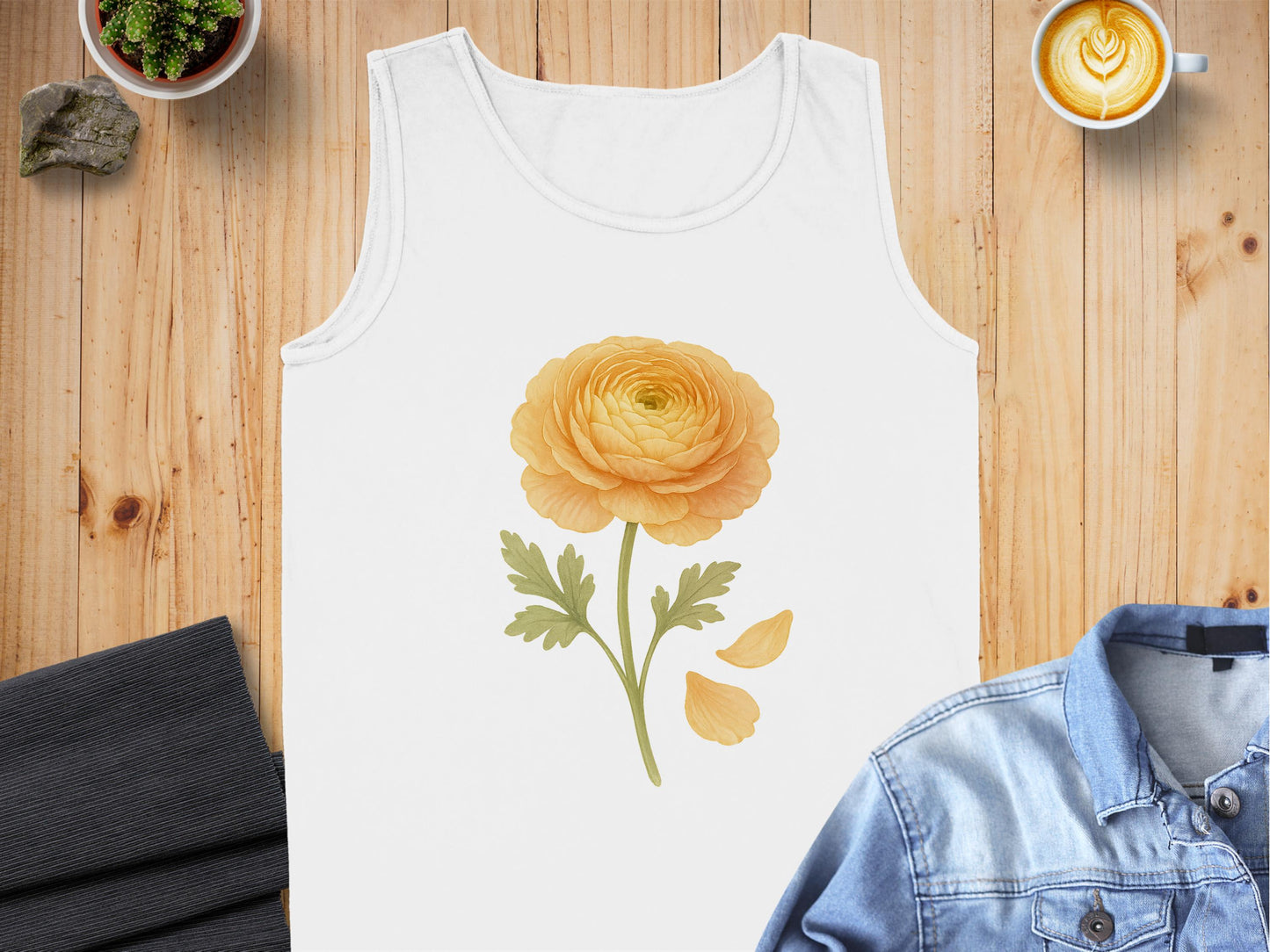Floral Design Sleeveless Tank Top Casual Wear product type