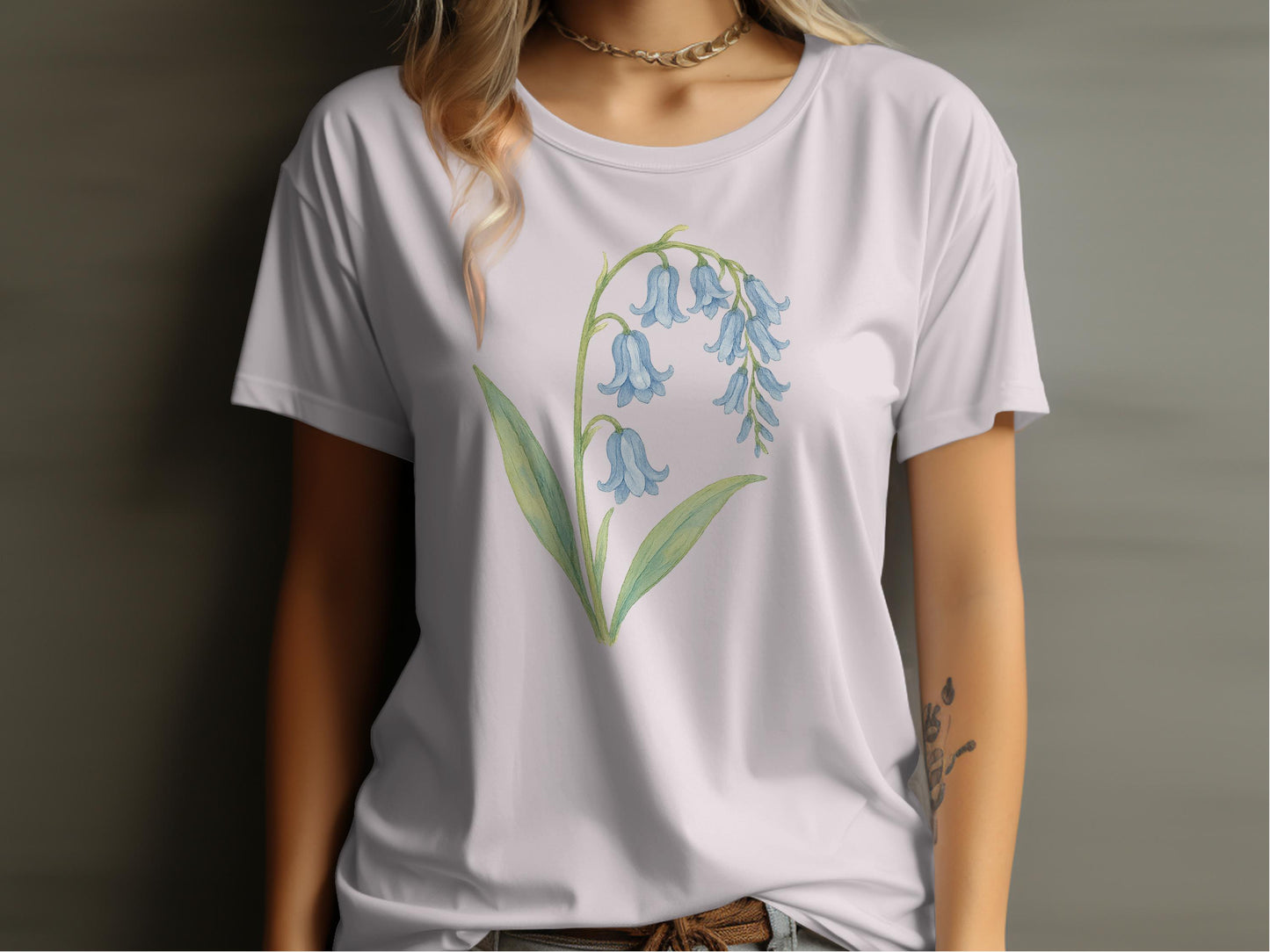 Elegant Bluebell Graphic Tee Shirt product type