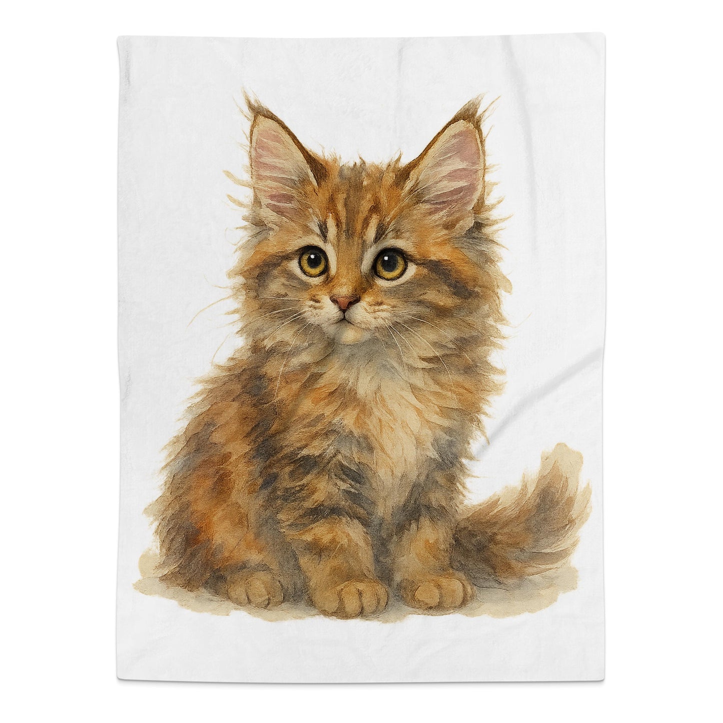 Adorable Kitten Illustration Design Blanket product