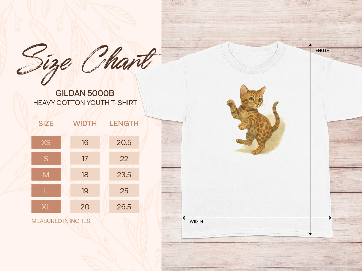Cute Kitten Print White Youth T-shirt product type