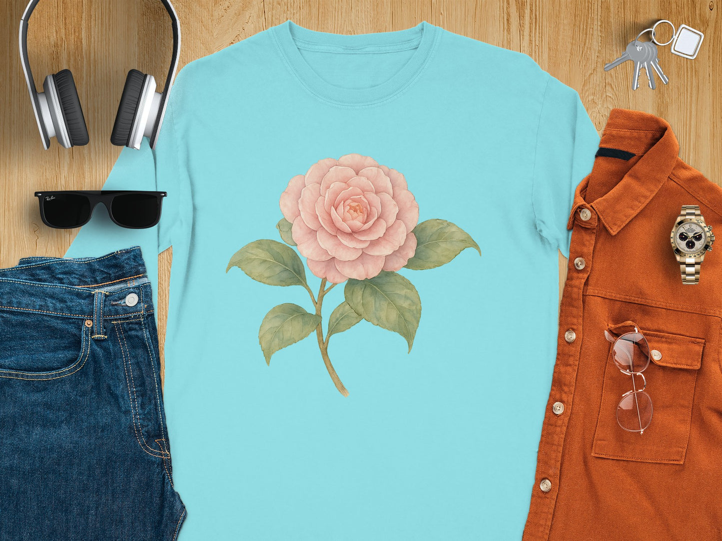 Floral Print Casual Design Stylish T-Shirt product type