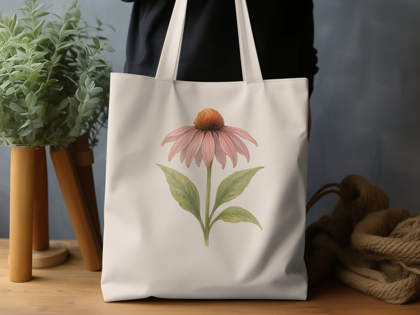 Beautiful Floral Print Tote Bag Stylish Carry-All product