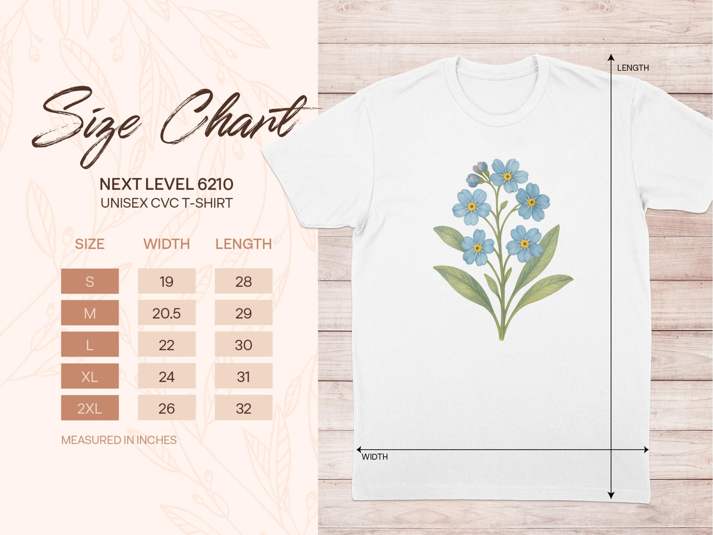 Floral Bouquet Design Short-Sleeved T-shirt product type