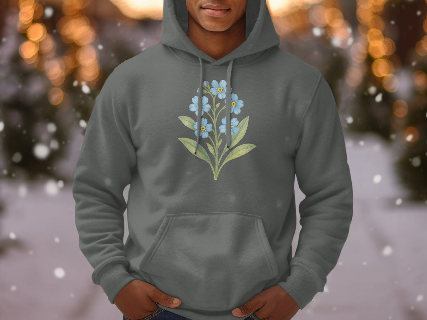 Cozy Floral Graphic Hoodie Unique Sweatshirt Product Type