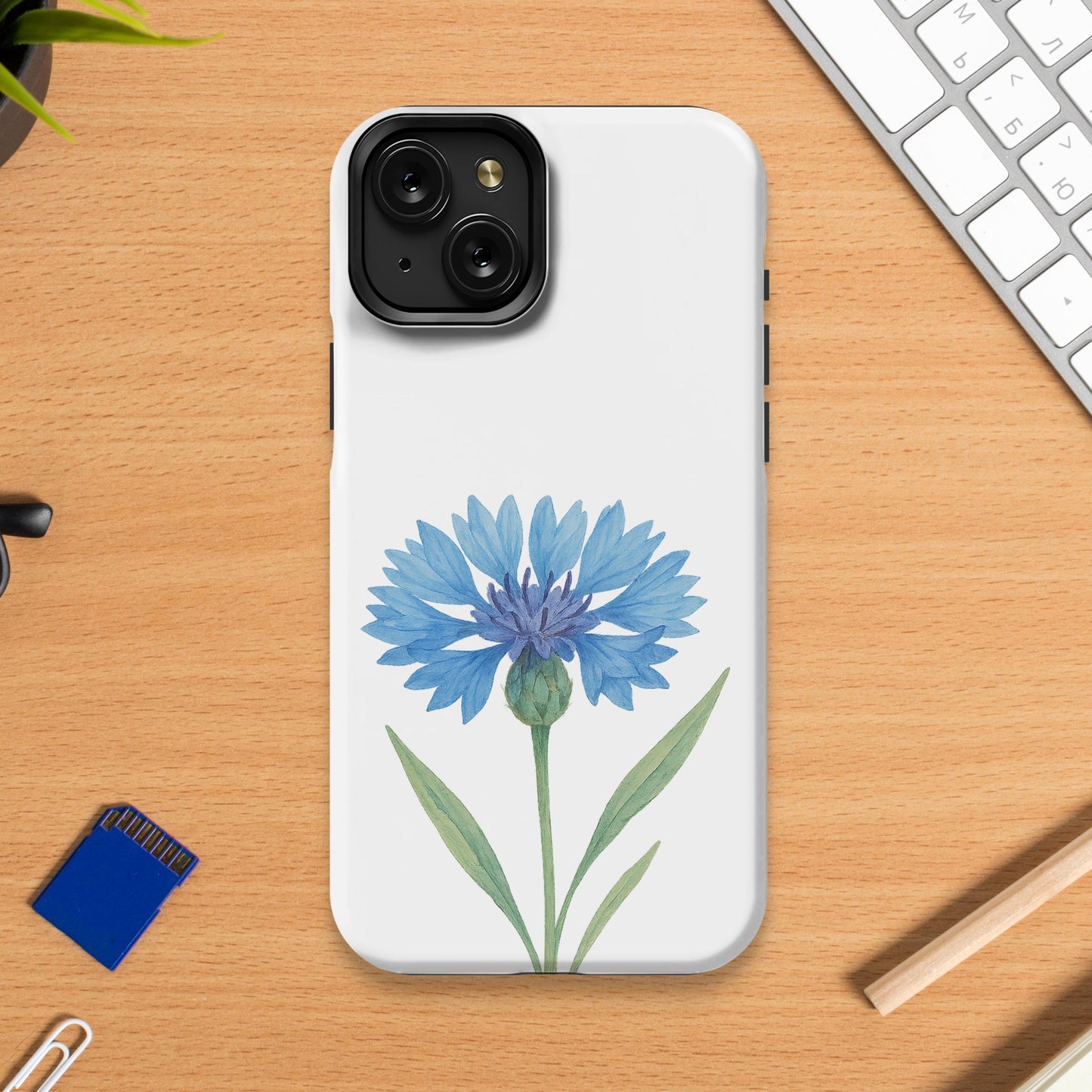 Blue Flower Design iPhone Case product type