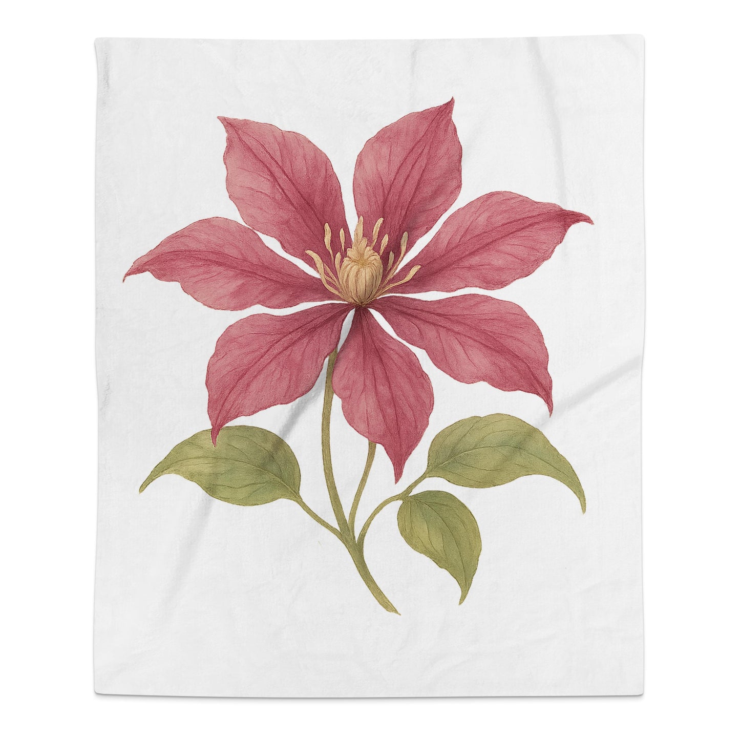 Delicate Pink Flower Design on Blanket product type