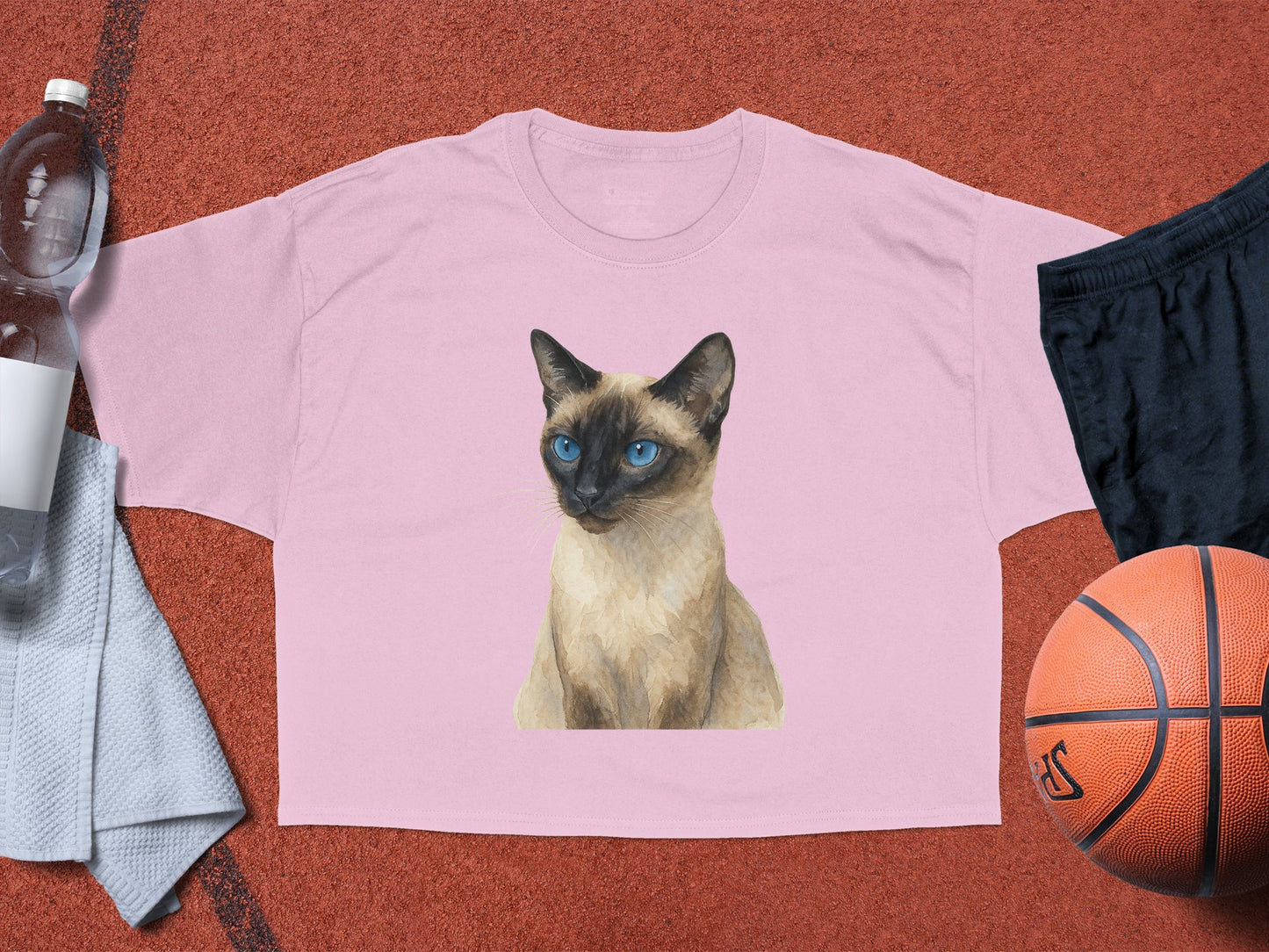 Adorable Siamese Cat Graphic Tee Shirt product type