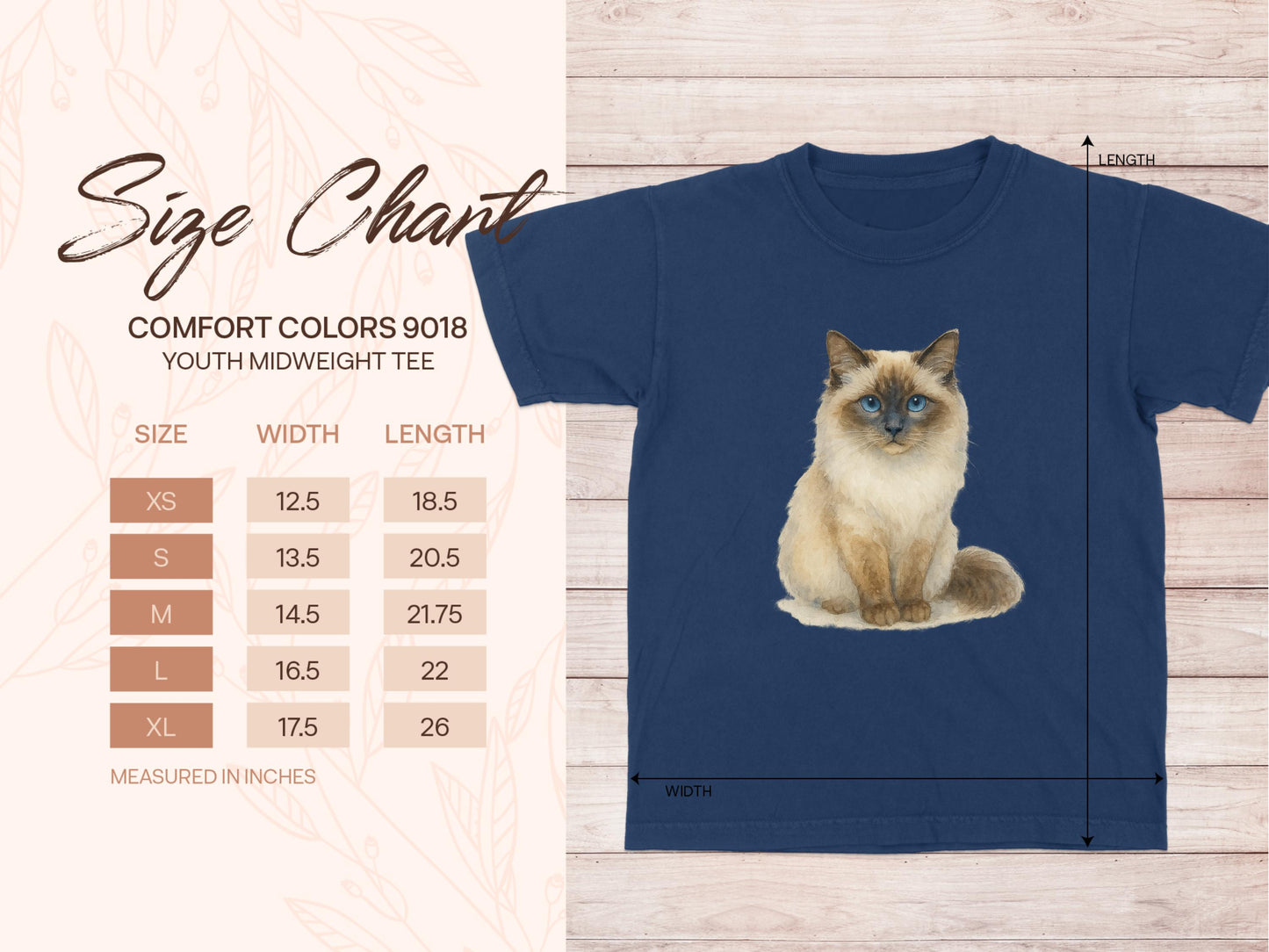 Adorable Cat Print Youth Midweight Tee product