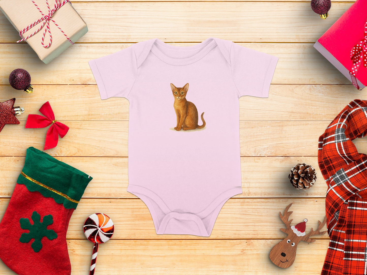 Cute Kitten Pink Baby Bodysuit Adorable Newborn Product Type