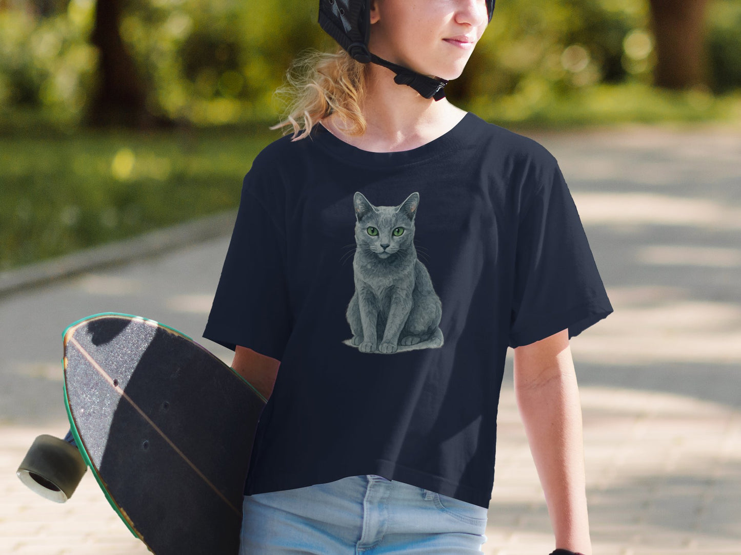 Cat Lovers Graphic Black T-shirt Casual Wear product type