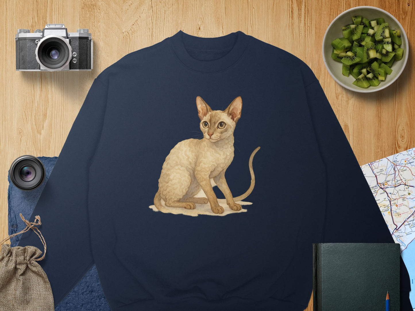 Cute Kitten Graphic Print Sweatshirt product