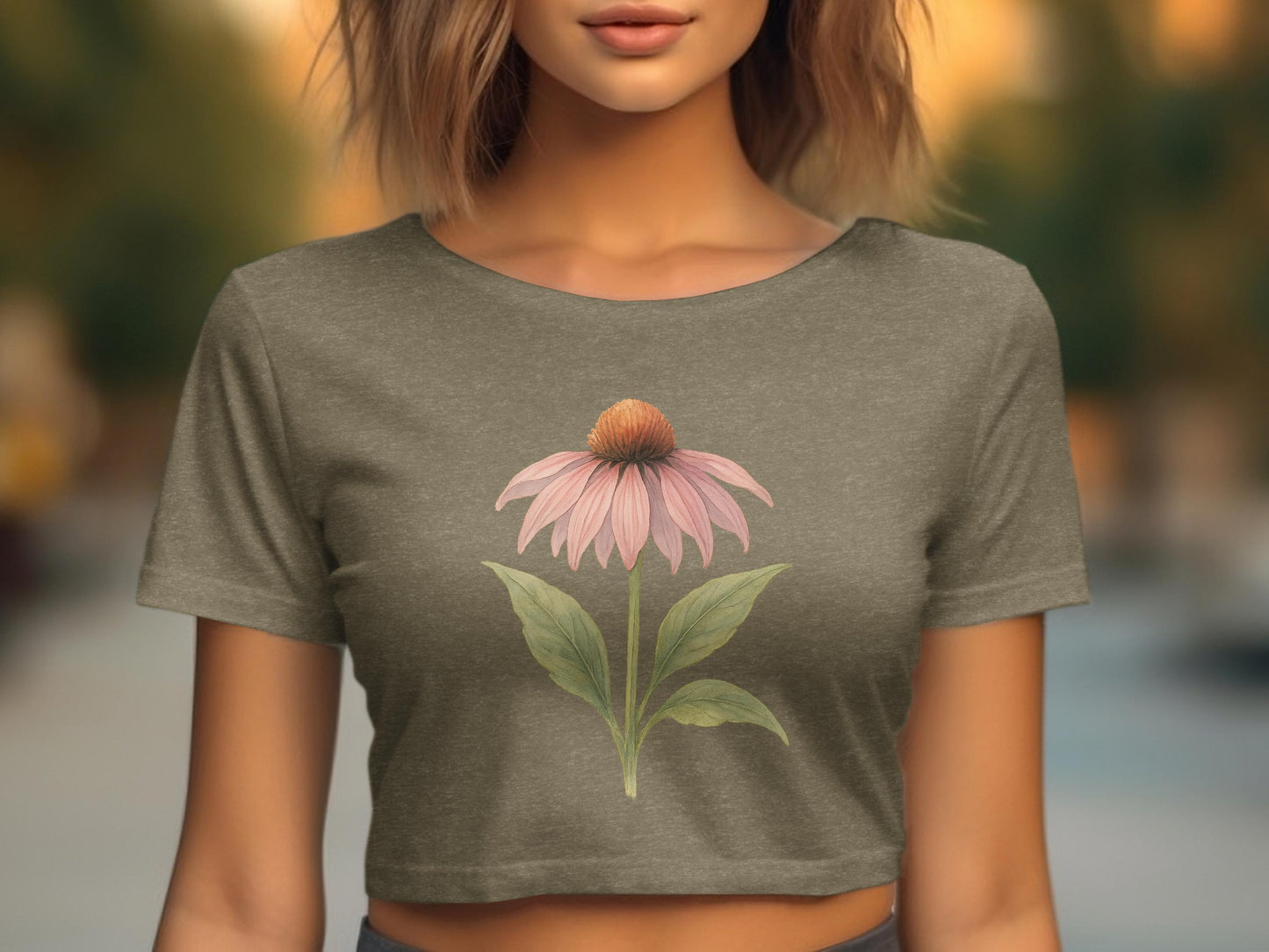 Beautiful Floral Graphic Women's Crop Top product type