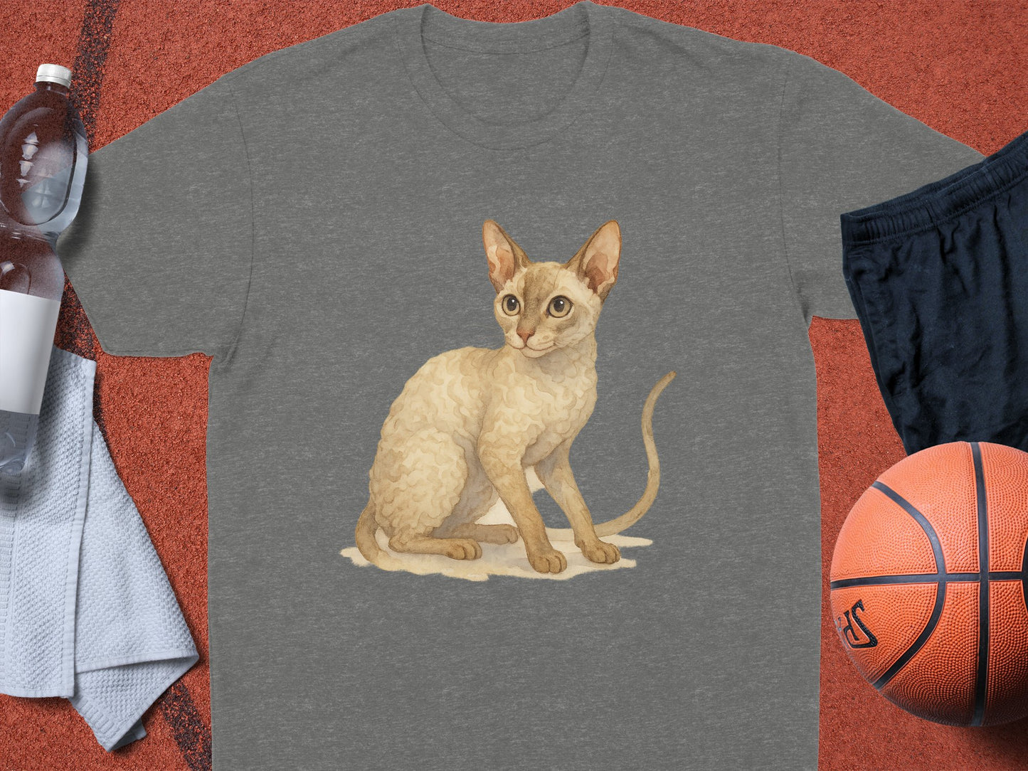Cute Sitting Cat Graphic Design T-shirt product type