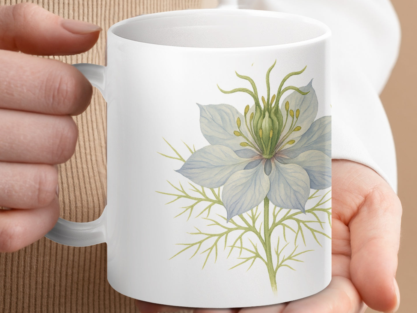 Floral Botanical Print Mug for Kitchen Coffee product