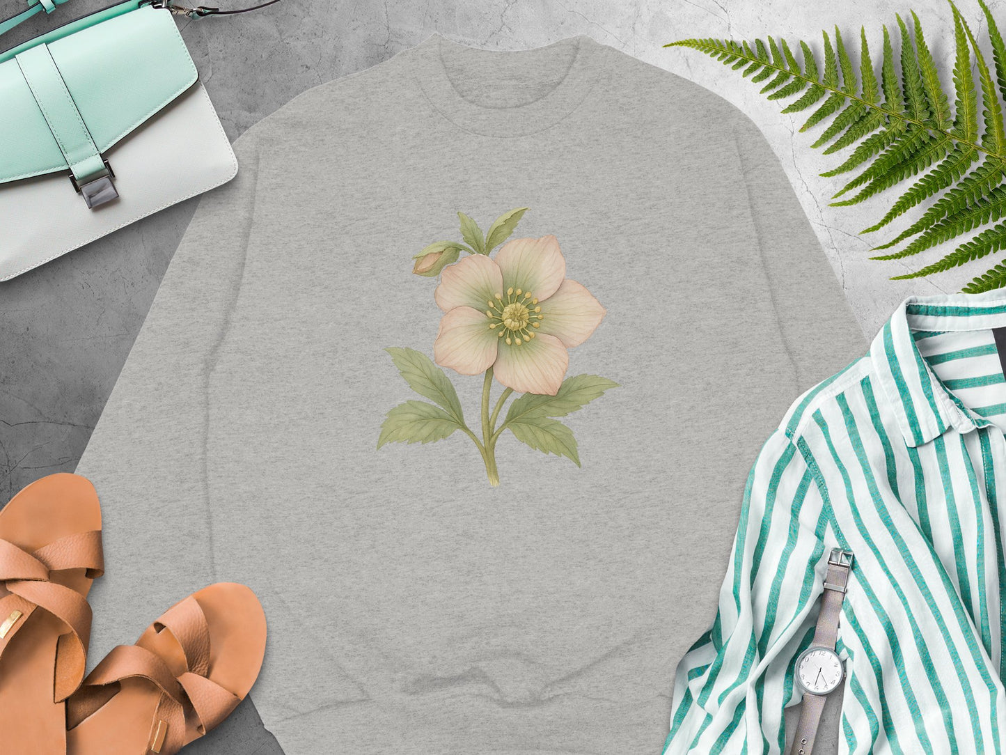 Floral Design Casual Sweatshirt product