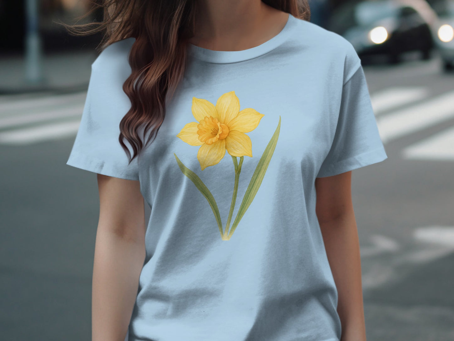 Beautiful Daffodil Graphic Women's Casual Tee product