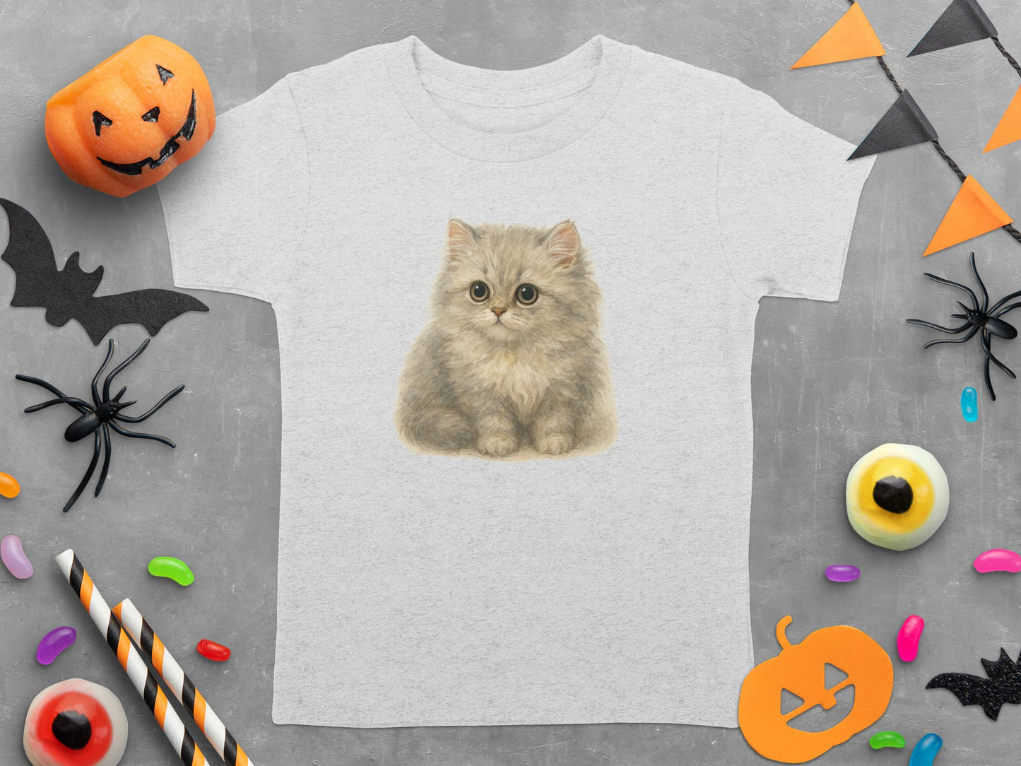 Cute Fluffy Kitten Halloween T-Shirt product type