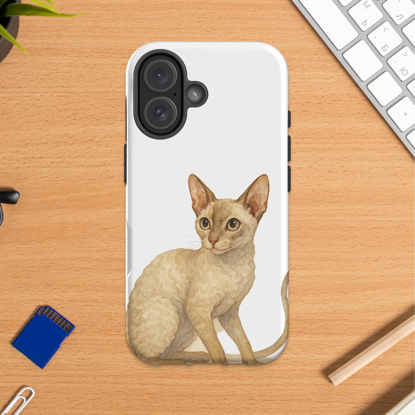 Cute Cat Illustration iPhone Case product type