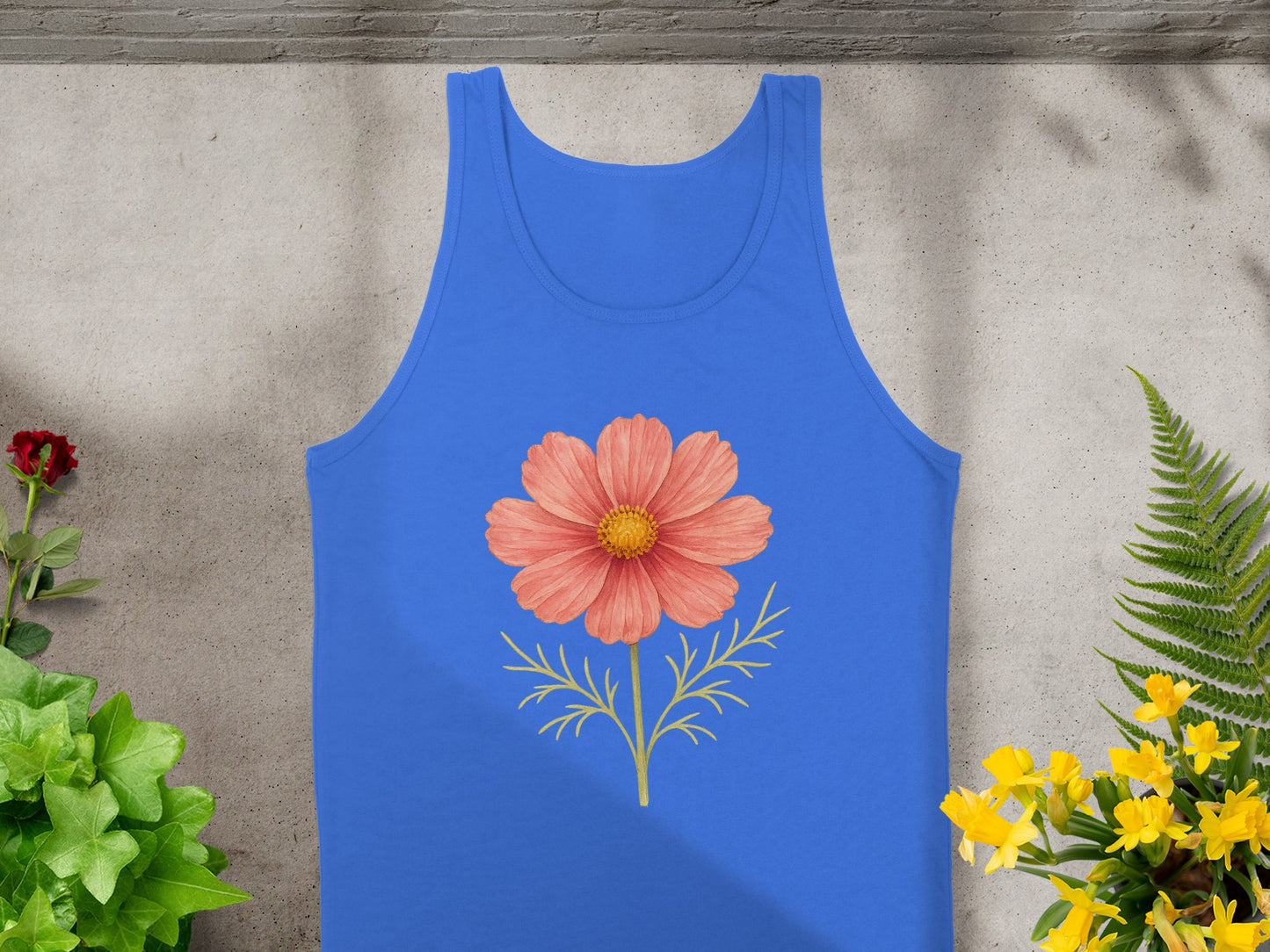 Vibrant Tank Top with Floral Graphic design product type