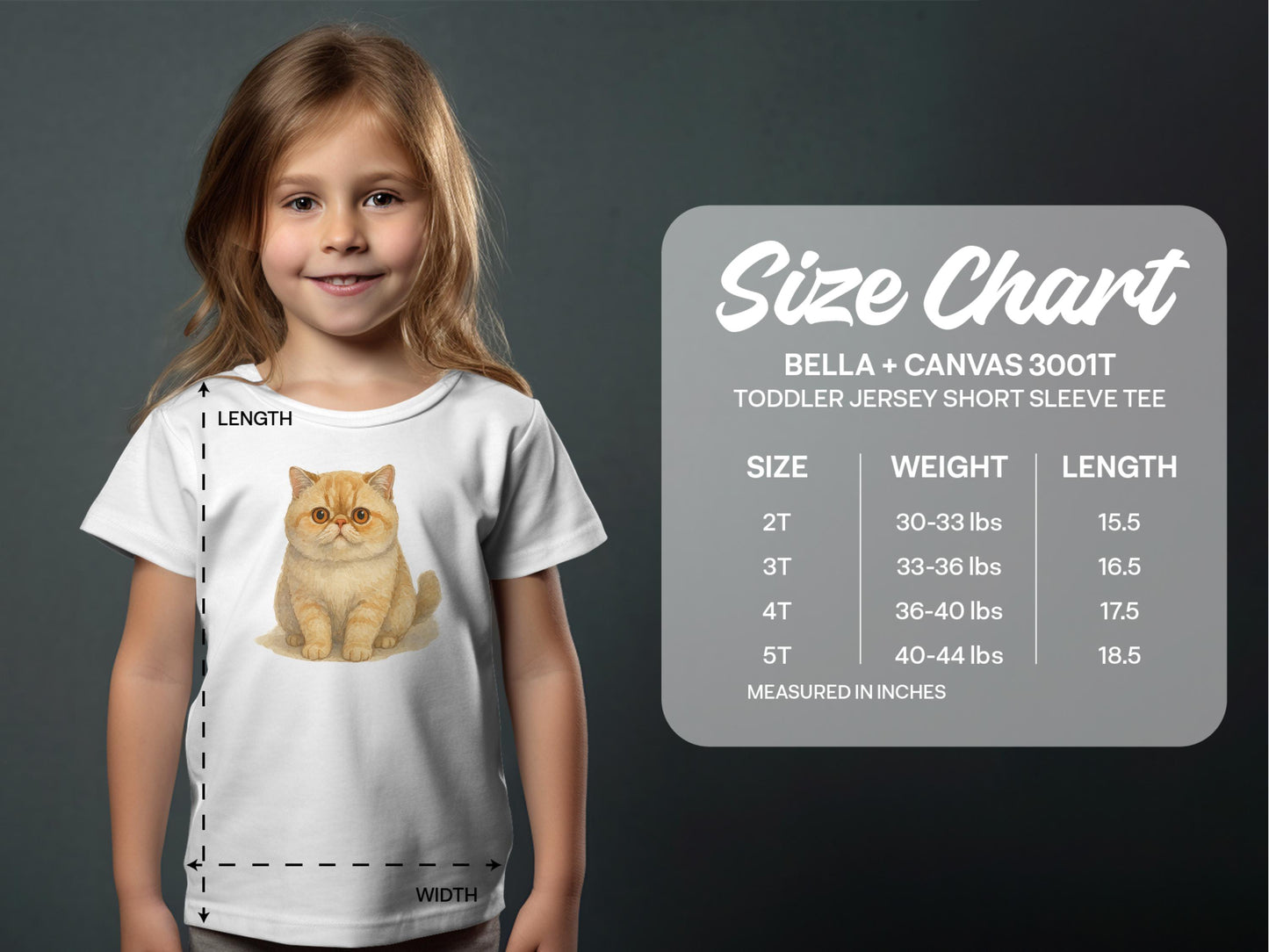 Adorable Cat Printed Toddler Jersey Short Sleeve Tee product type