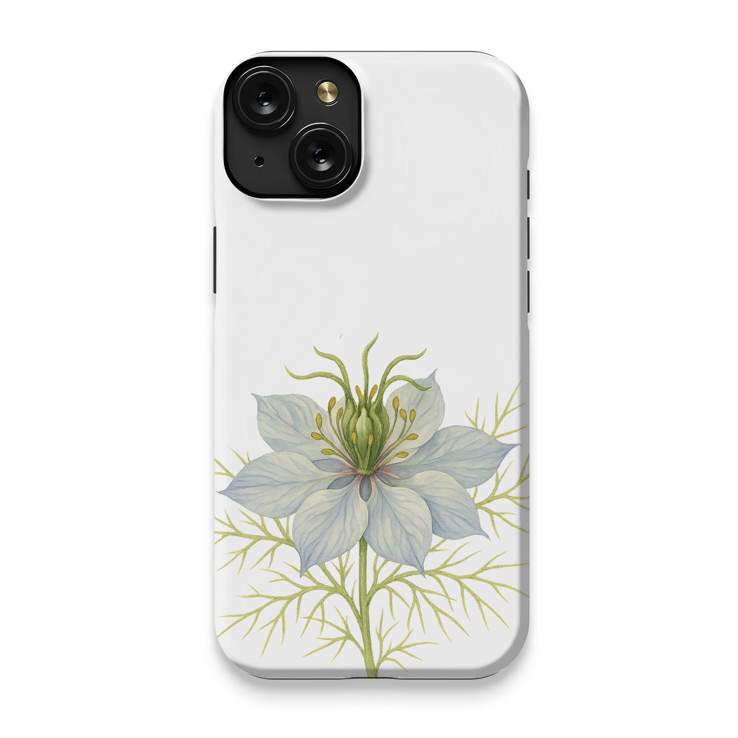 Elegant Floral Design White Phone Case product