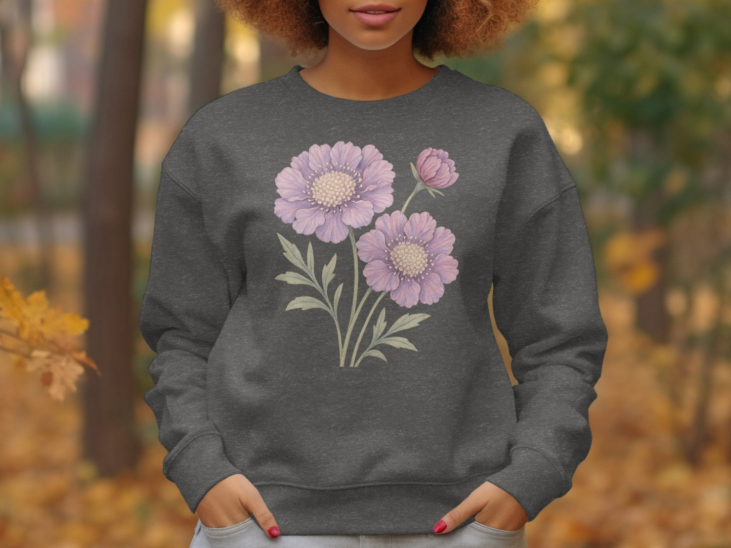 Floral Design Sweatshirt Comfortable Fashion product