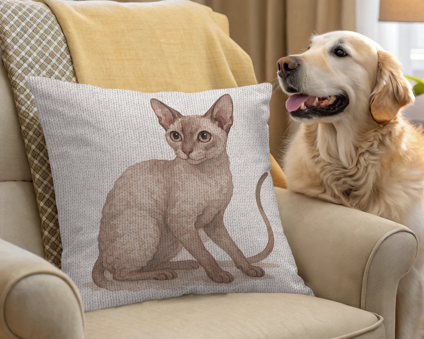 Cat Portrait Decorative Sofa Cushion product type