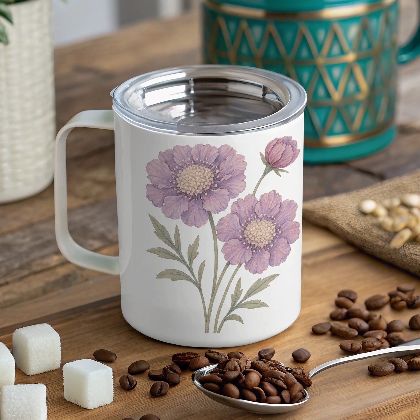 Elegant Floral Design Coffee Mug Product Type