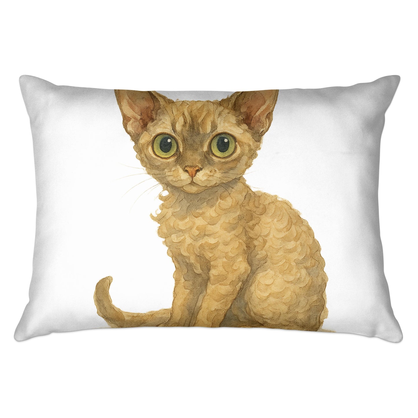 Adorable Brown Kitten Art Pillow for Pet Lovers product type