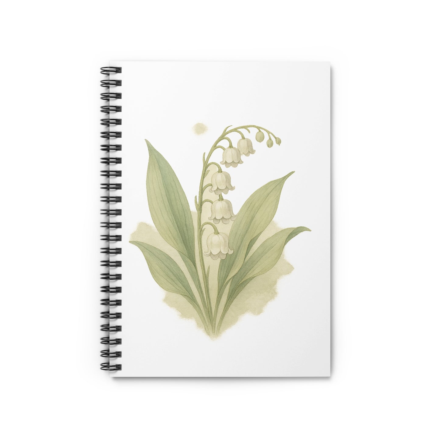 Elegant Lily of the Valley Design Spiral Notebook product
