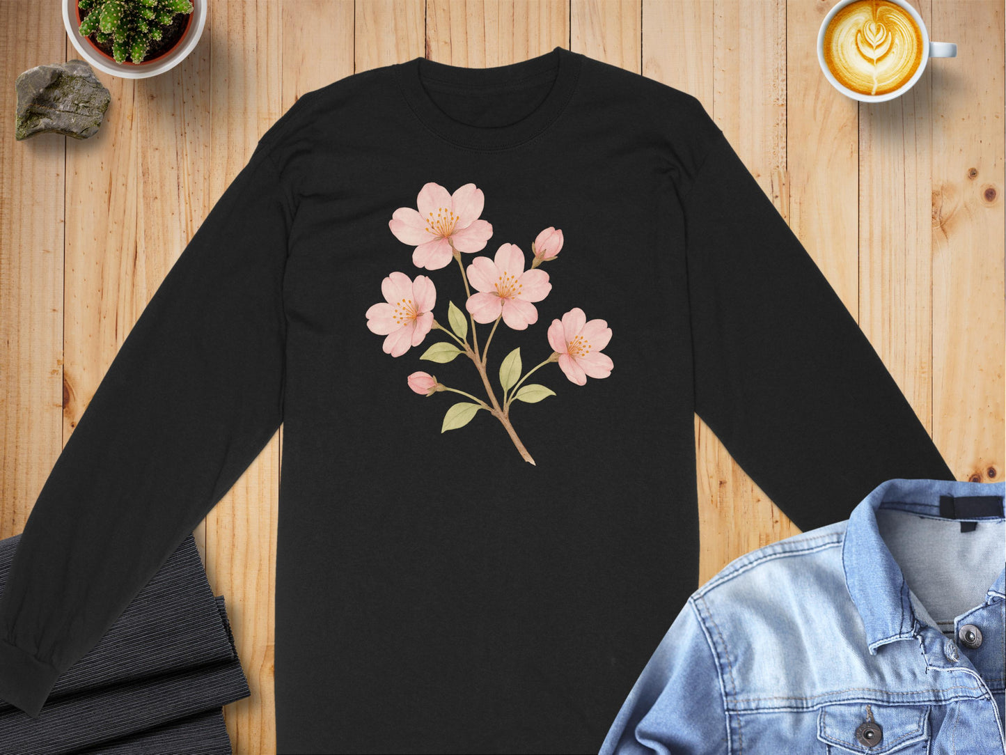Beautiful Flower Graphic Design Long Sleeve Shirt product