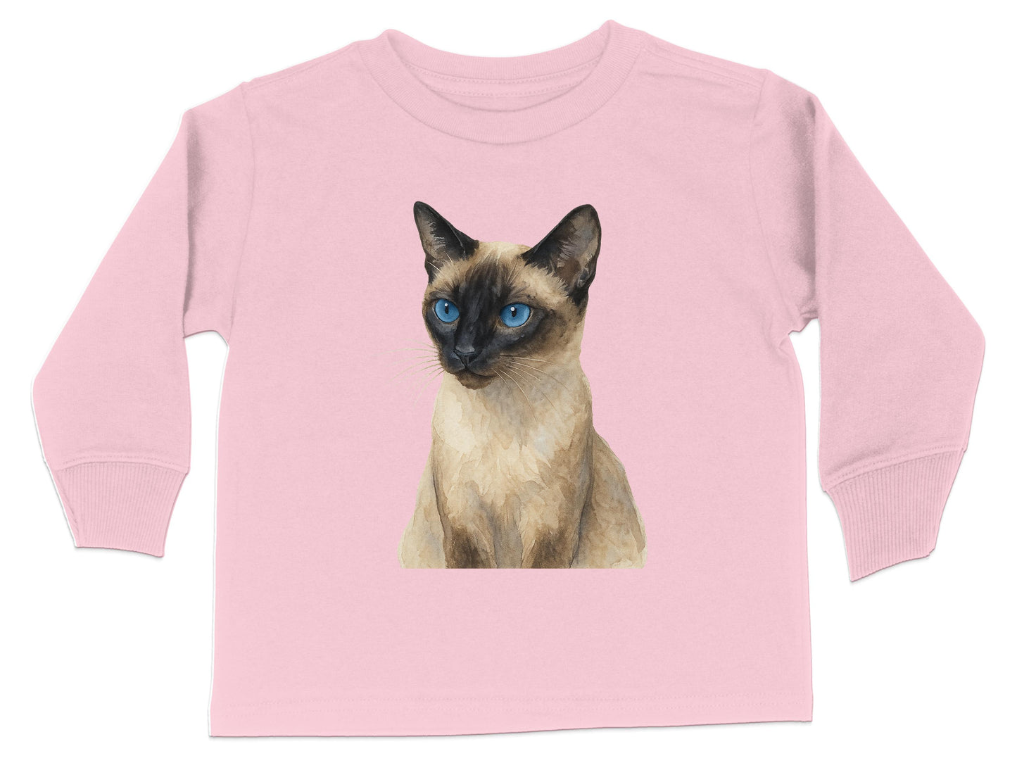 Adorable Siamese Cat Graphic Long Sleeve Shirt product type