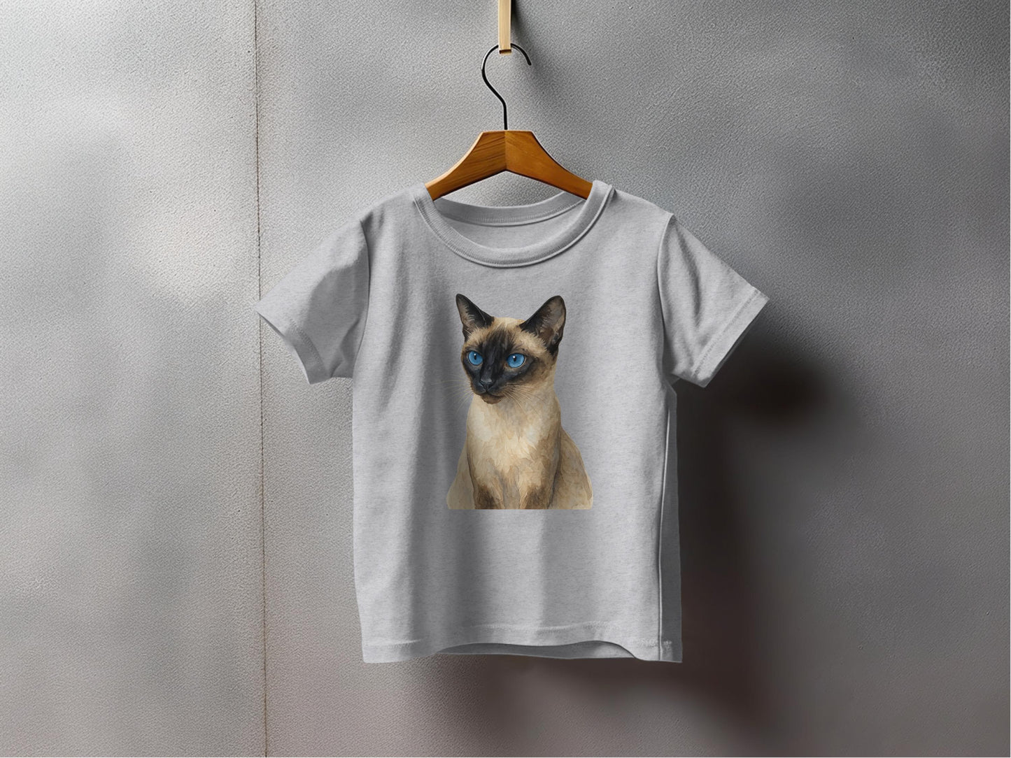 Cute Siamese Cat Graphic Print Short Sleeve T-shirt product