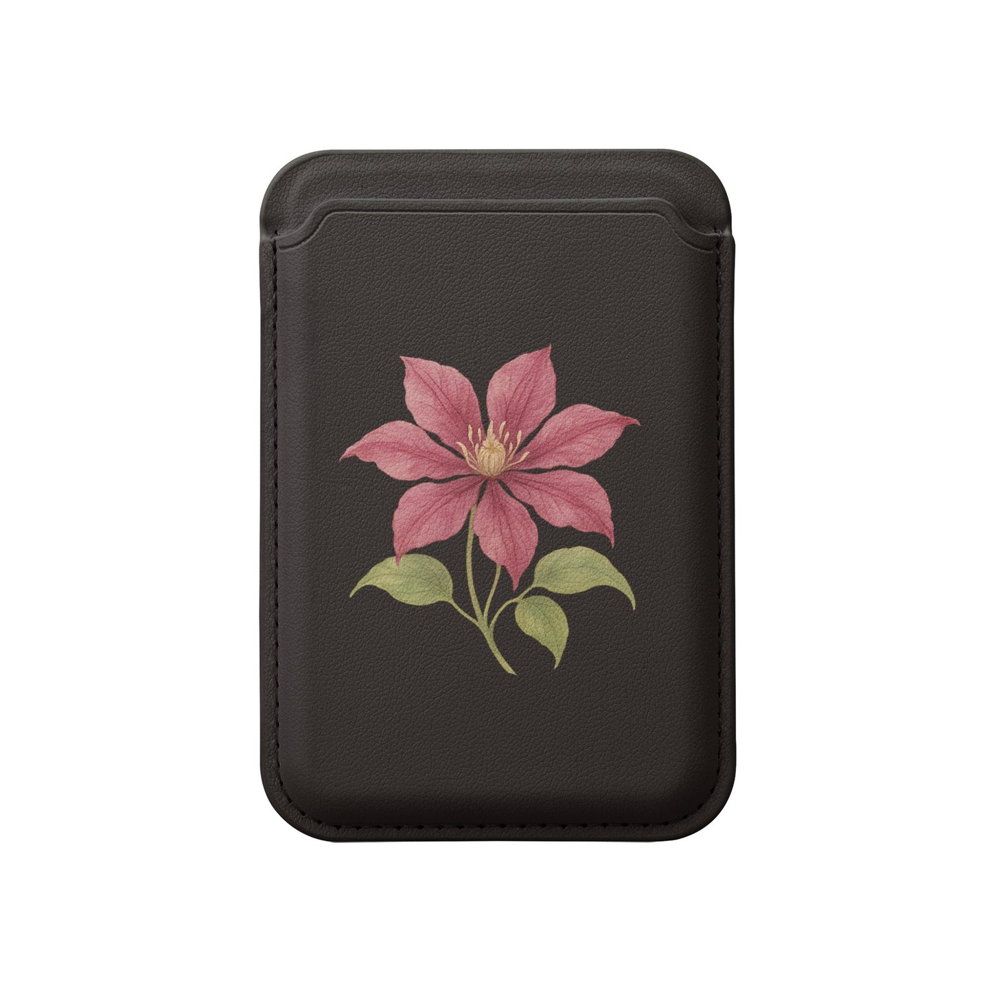 Elegant Floral Design on Black Phone Case product type