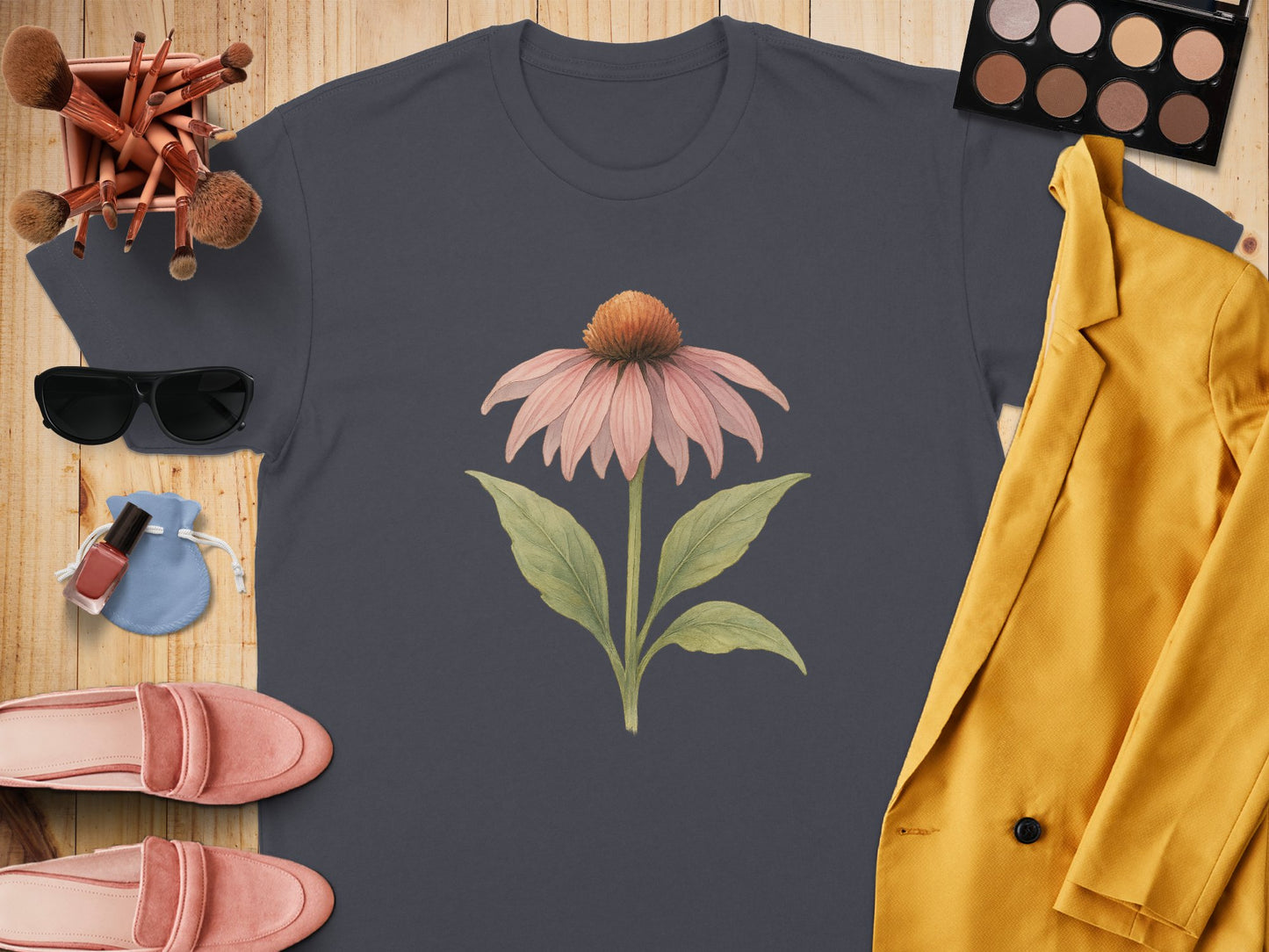 Flower Design Graphic T-Shirt casual fashion product