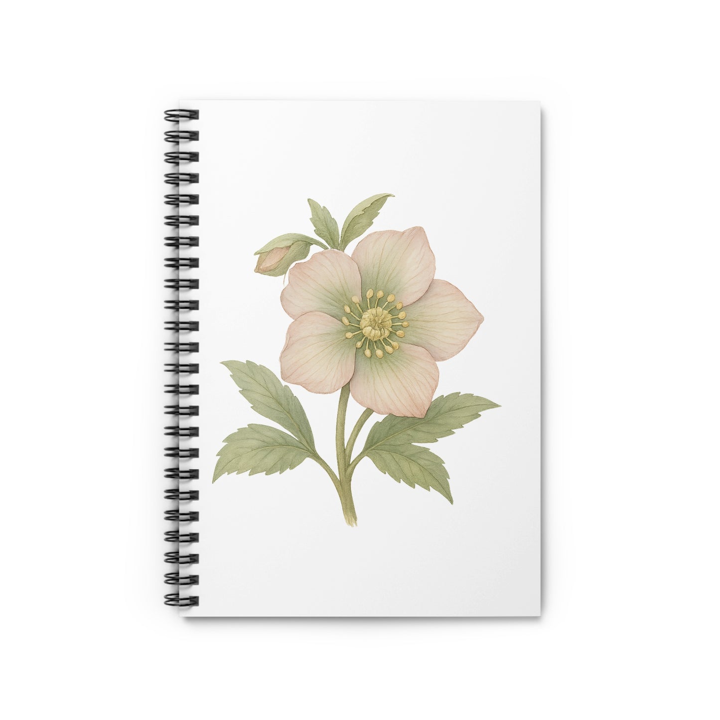Beautiful Floral Illustration on Spiral Notebook product