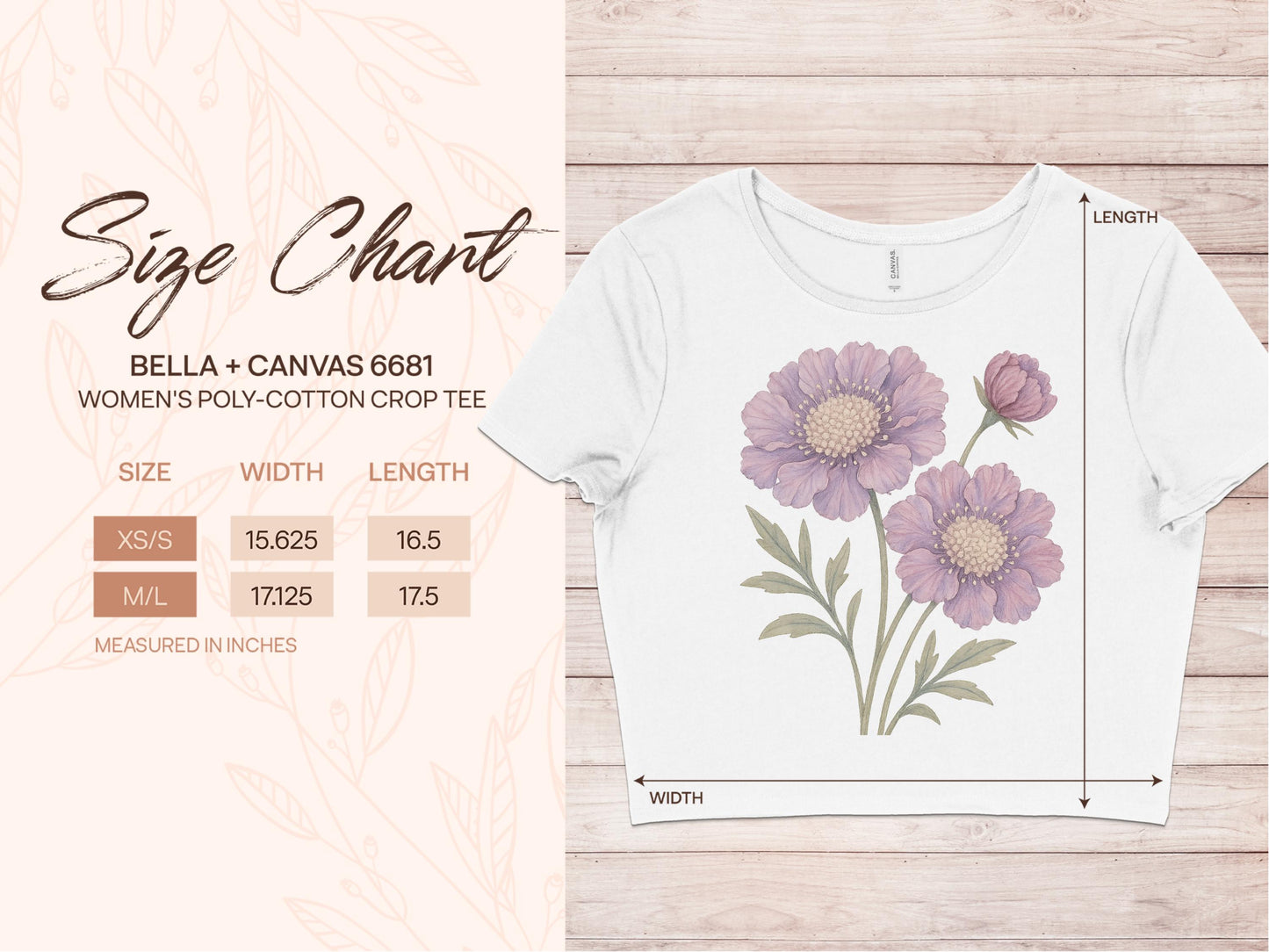 Bella + Canvas 6681 Womens Poly-Cotton Crop Tee product