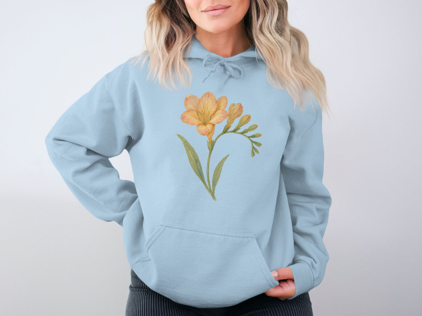 Floral Printed Casual Pullover Hoodie product type