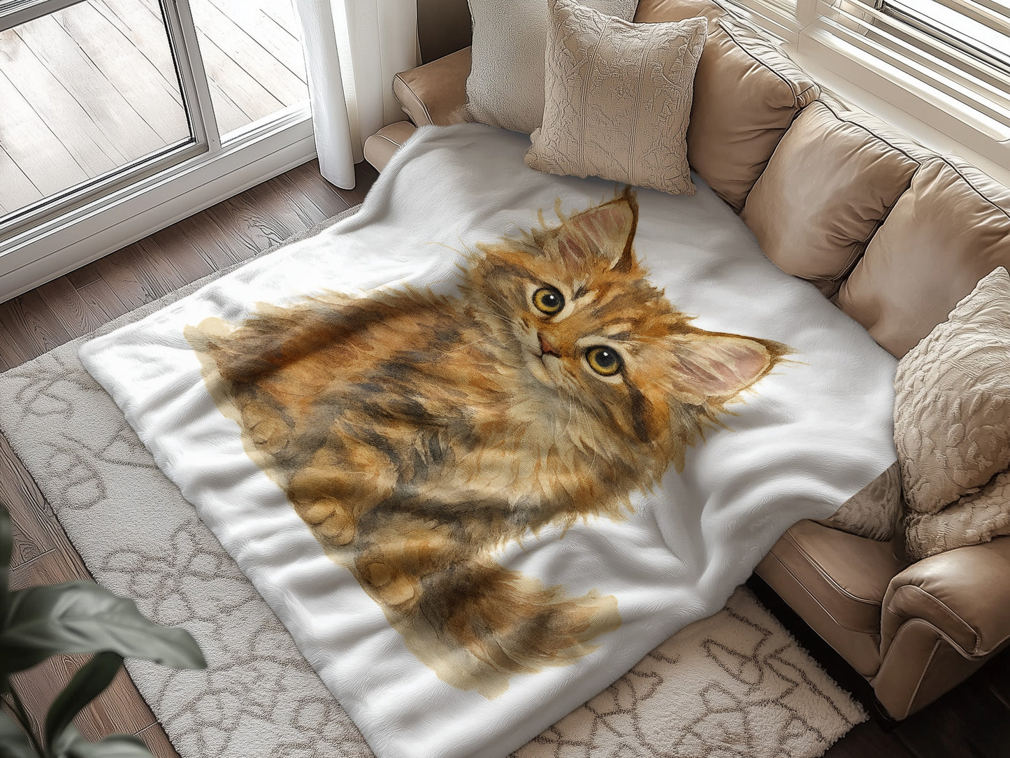 Cozy and Adorable Kitten Blanket for Your Home product