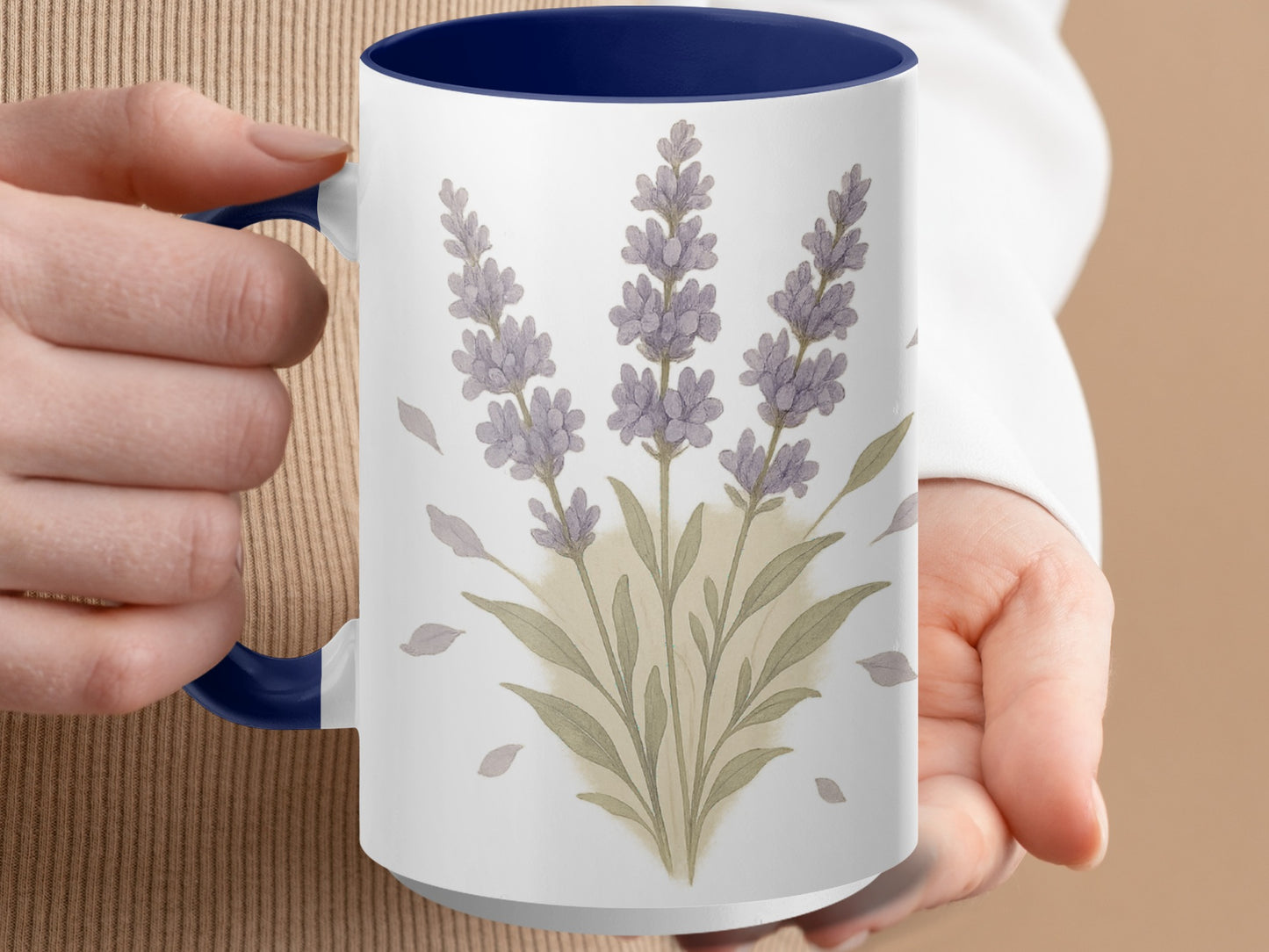 Elegant Lavender Design Ceramic Mug product